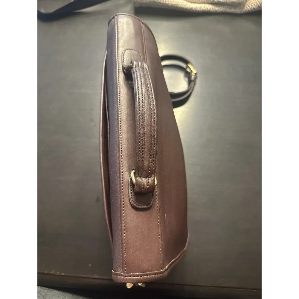COACH Vintage Colebrook Briefcase Brown Leather Messenger Bag 5181